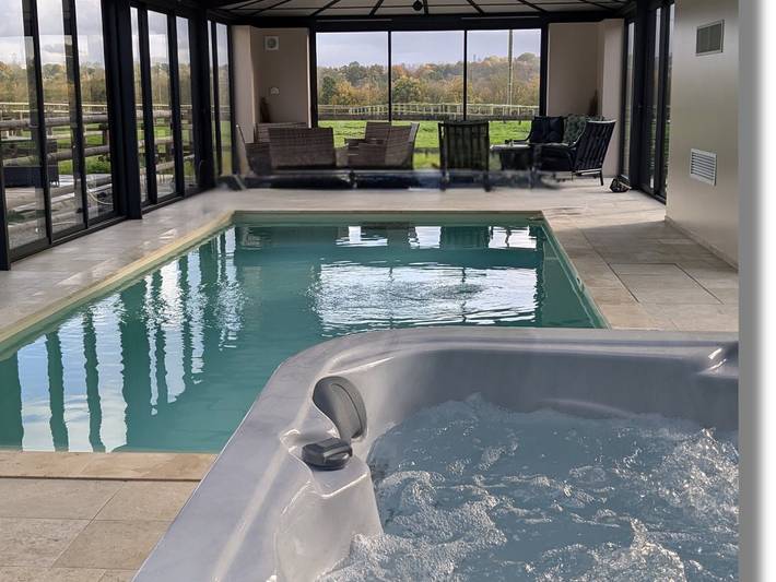 Chambre d’hôte pour 2 personnes, avec jardin ainsi que jacuzzi et sauna dans le Calvados