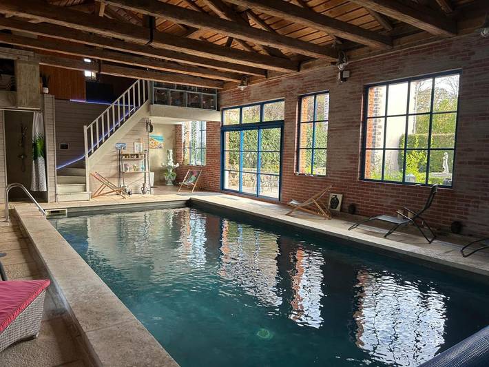Chambre d’hôte pour 4 personnes, avec sauna et piscine ainsi que jardin et vue dans les Vosges