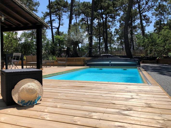 Maison d’hôte pour 2 personnes, avec piscine ainsi que jardin et vue au Cap Ferret - 4