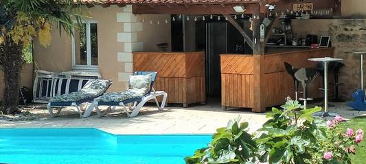 Chambre d’hôte pour 2 personnes, avec jacuzzi ainsi que piscine et jardin dans Maine-et-Loire